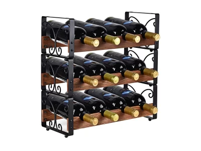 Isolated wine rack