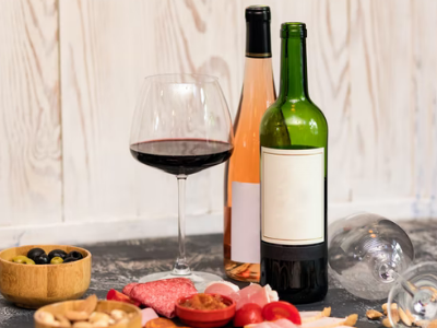 Dessert wine being served