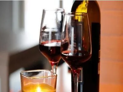 Light Red Wine in a glass