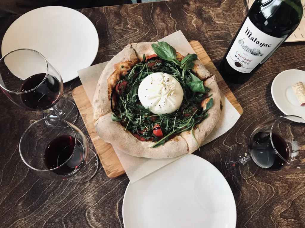 Malbec is delicious with pizza
